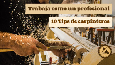 YouTube Thumbnail Template for a Professional Carpenter Tips Video