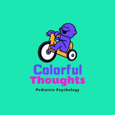 Psychology-Themed Logo Generator for a Children's Therapy Center
