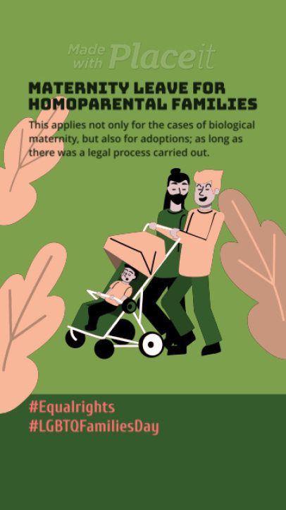 Instagram Story Video Creator Featuring LGBTQ Equal Rights Advice