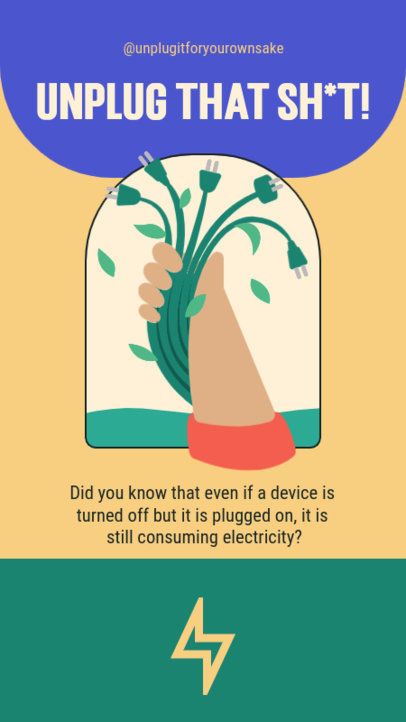  Eco-Friendly Instagram Story Template With Energy-Saving Tips