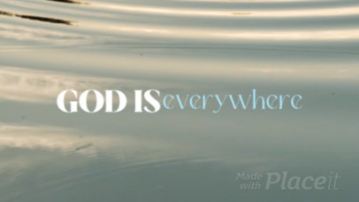 Intro Video Generator Featuring a Christian Theme and Faith Quotes