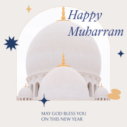 Instagram Post Generator with an Islamic New Year Greeting