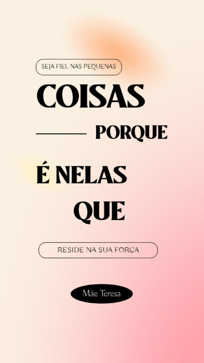 Gradient Aesthetic Instagram Story Template Featuring a Christian Quote