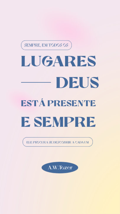 Instagram Story Maker Featuring a Christian Verse