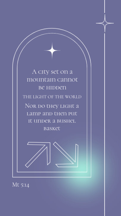 Quote Instagram Story Template Featuring a Christian Theme