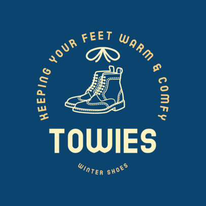 Footwear Store Logo Generator Featuring Illustrated Boots