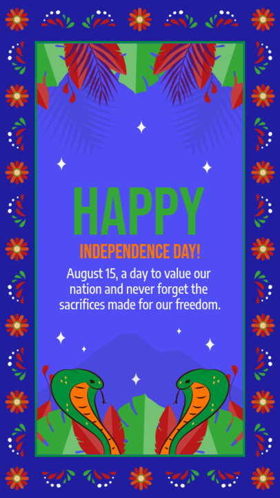 Holiday Instagram Story Maker for India's Independence Day 4756d
