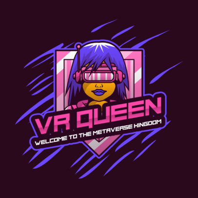 Gaming Logo Generator of a VR Digital Character