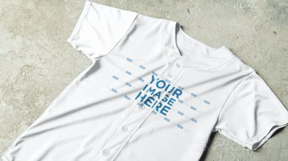 Custom Baseball Jerseys - Jersey Lying on a Concrete Surface