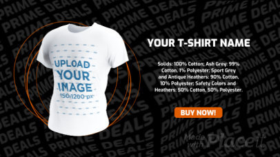 Video of a Graphic 3D T-Shirt Featuring an Animated Wavy Background Text 