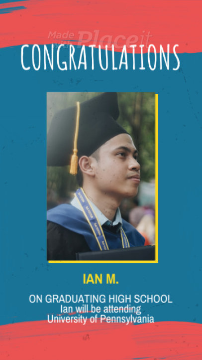 Instagram Story Video Generator for a Graduation Ceremony