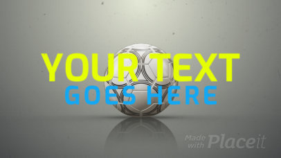 Sports Intro Video Maker Featuring a Soccer Theme and Geometrical Transitions 