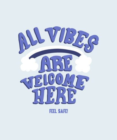 Lettering T-Shirt Design Generator Featuring a Happy Message and a Rainbow Graphic 5355d