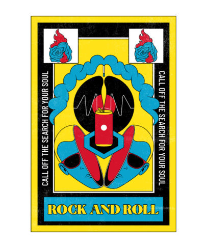 T-Shirt Design Generator with Colorful Rock-n-Roll-Themed Graphics