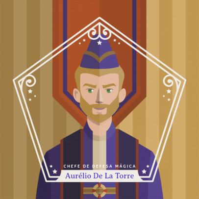 Avatar Creator Featuring an Illustration of a Wizard Inspired by Harry Potter 5254c