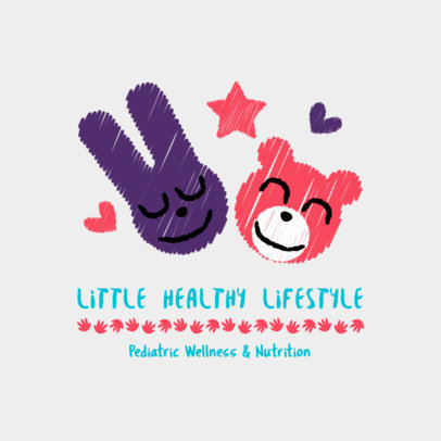 Wellness Logo Template for a Pediatric and Nutrition Clinic