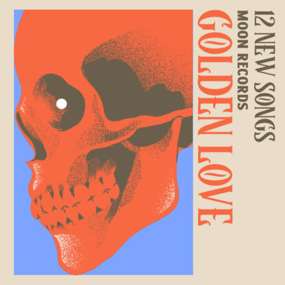 Album Cover Template for Lo-Fi Music Releases With a Surrealist Aesthetic 4769e