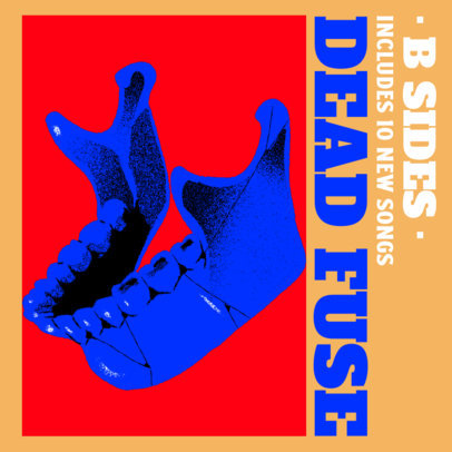 Album Cover Maker for Lo-Fi Music Featuring a Grainy Illustration 4769f