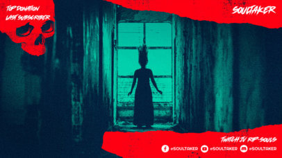 Horror Twitch Overlay Design Maker for Professional Gamers