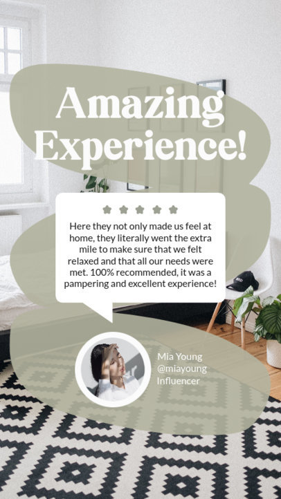 Simple Instagram Story Generator to Promote a Customer Testimonial