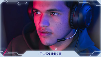 Twitch Webcam Overlay Design Maker for Stream Players 3371