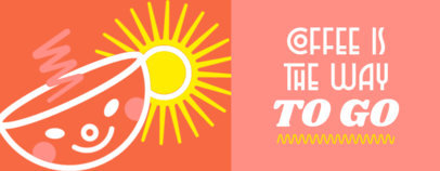 Mug Design Maker Featuring a Happy Coffee Cup Clipart and a Quote