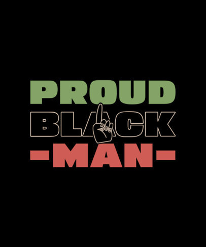 T-Shirt Design Generator with a Message for Black History Month
