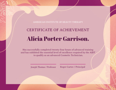 Certificate Template with a Modern Style 1670e