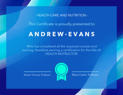 Certificate Maker with Wave Graphics 1670f