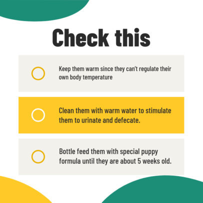 Instagram Post Maker with a Dog Training Checklist