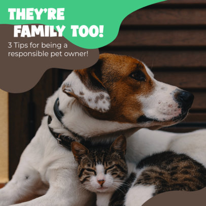 Informative Instagram Post Generator Featuring a Carousel for Pet Owners