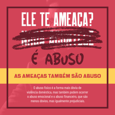 Instagram Post Creator with Tips to Spread Awareness on Detect Domestic Violence