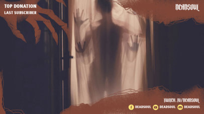 Twitch Overlay Design Template Featuring a Horror Layout
