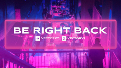 Be Right Back Screen Design Maker for Twitch Game Players