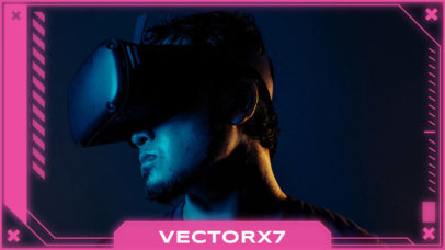 Twitch Webcam Frame Overlay Design Maker for Game Players 3371d