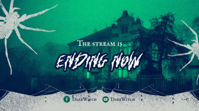 Haunted-Themed Twitch Ending Screen Creator for Horror Streamers