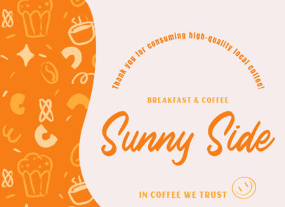 Greeting Card Design Creator for a Coffee Shop Featuring Dessert Graphics 5226c