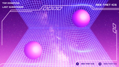 Twitch Overlay Design Creator Featuring a Cyberpunk Aesthetic