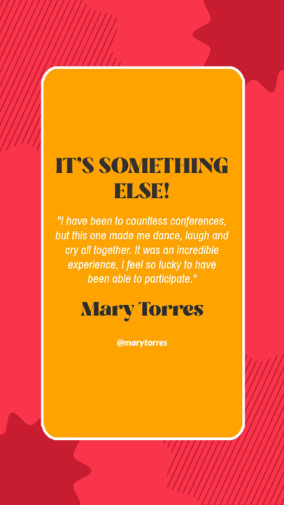 Instagram Story Template for an Honest and Long Testimony 4789d