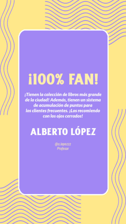 Instagram Story Maker Featuring an Honest Review With Some Curved-Line Graphics 4789h