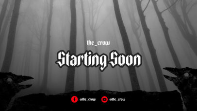 Horror-Themed Twitch Starting Soon Screen Creator for Game Streamers