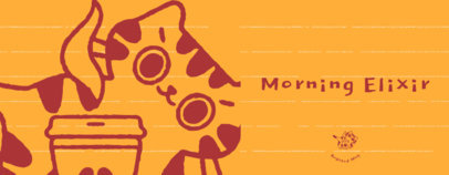 Mug Design Generator Featuring a Coffee Quote and a Cute Cat Graphic