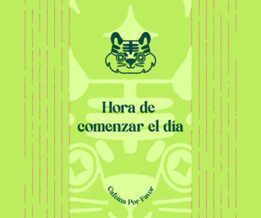 Illustrated Cup Design Creator Featuring a Coffee Theme With a Tiger Graphic