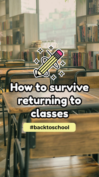 Instagram Story Maker Featuring Back-to-School Tips