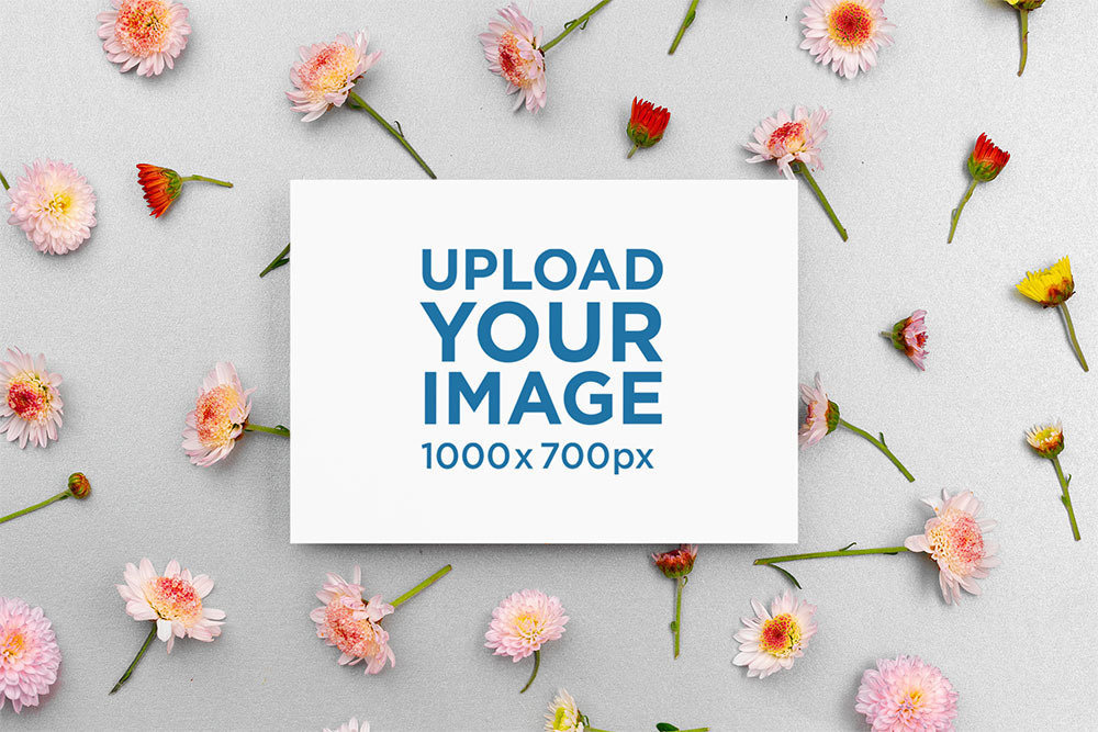 Mockup of a Summer Wedding Flyer