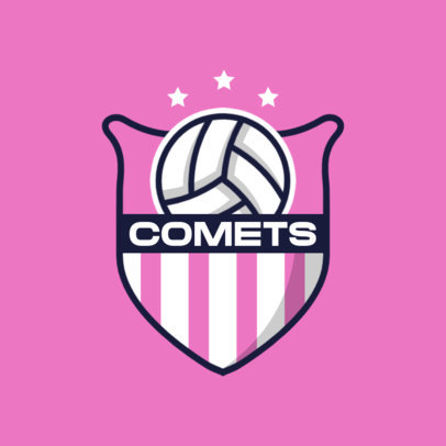 Sports Logo Maker For a VolleyBall Team