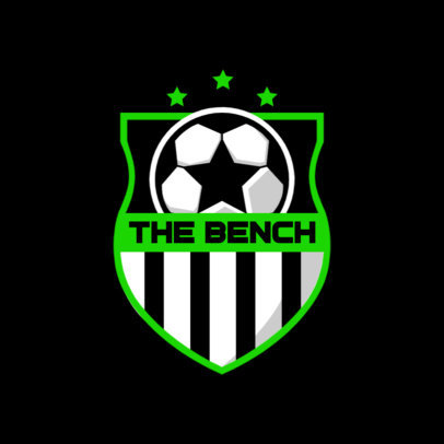 Soccer Logo Generator With a Shield and Stars