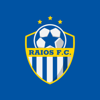 Soccer-Themed Logo Generator Featuring a Shield and a Ball