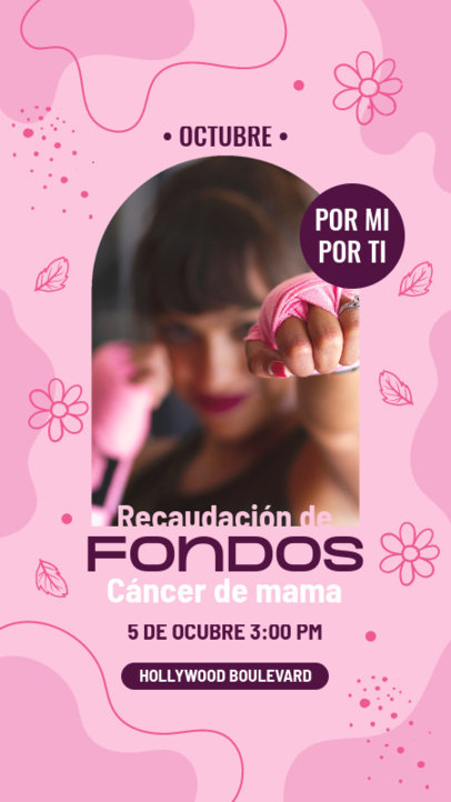 Instagram Story Maker for a Breast Cancer-Themed Fundraiser 4798i