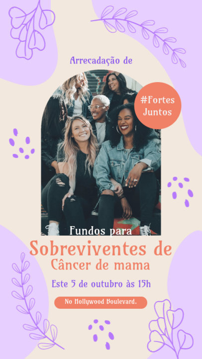 Instagram Story Creator for a Breast Cancer Awareness-Themed Charity 4798g